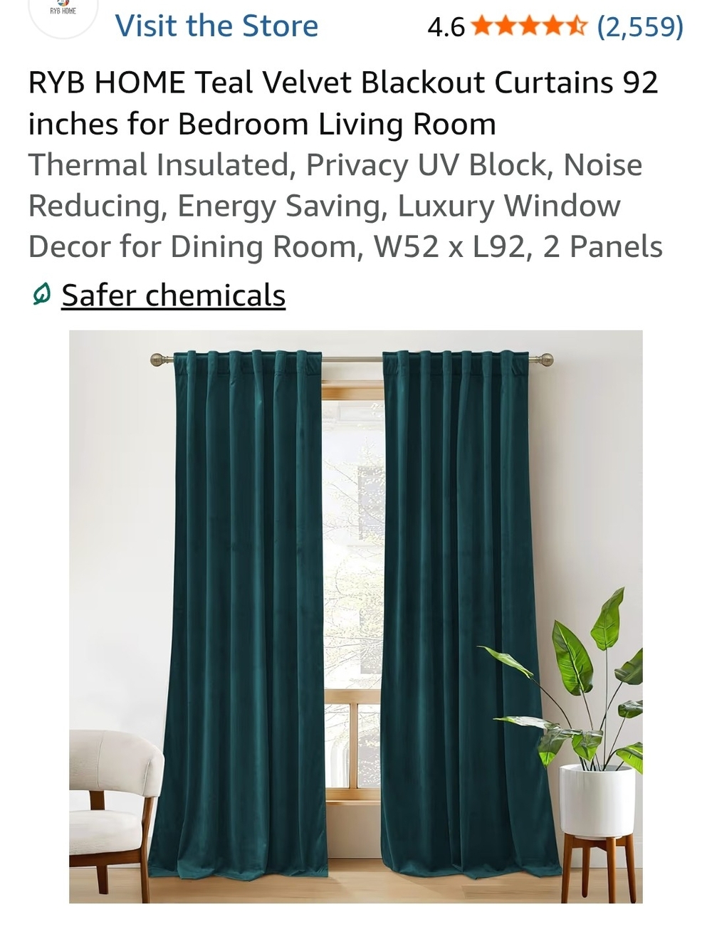 Teal Velvet Blackout Curtain Panels - Luxury Thermal Drapes